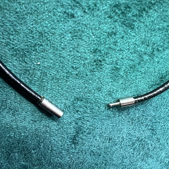 CZ dangle clear rhinestone multi-shaped Antique looking Custom made 16” Necklace - Picture 9 of 11